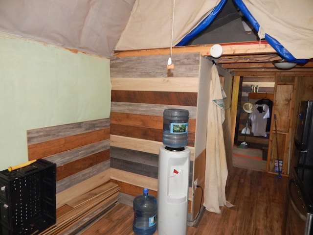 interior space featuring hardwood / wood-style floors