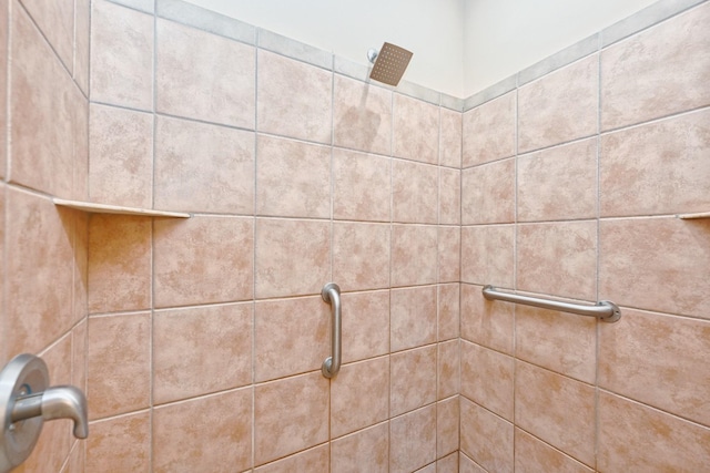 room details with tiled shower