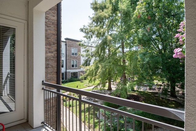 view of balcony