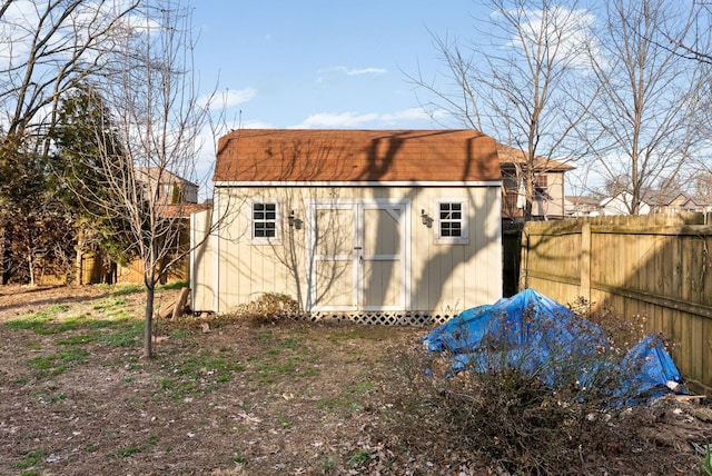 view of outbuilding