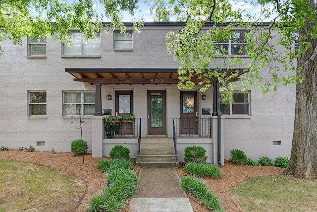 view of front of house with a porch