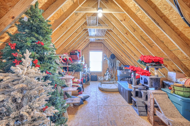 view of attic