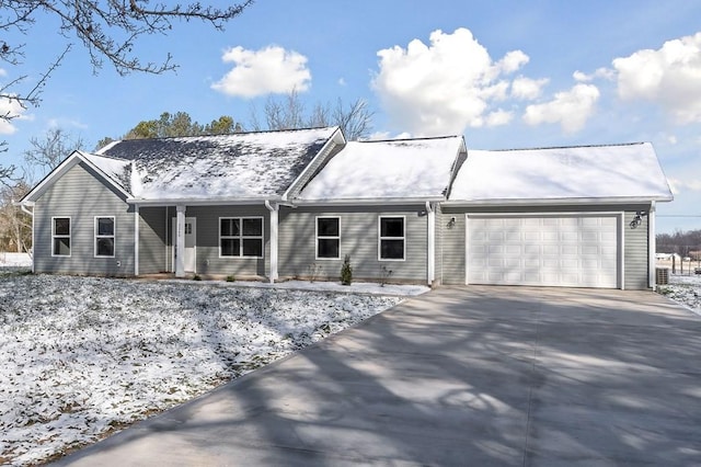 ranch-style house with a garage