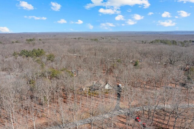 aerial view with a rural view