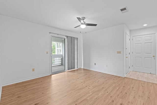 474 S Main St Unit 203, Ashland City, TN 37015 - spare room with light hardwood / wood-style floors and ceiling fan