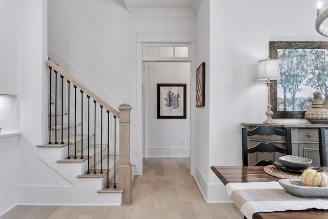 interior space featuring light hardwood / wood-style flooring