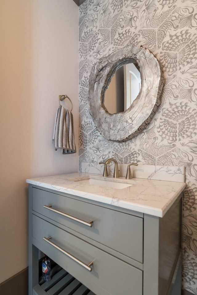 bathroom featuring vanity