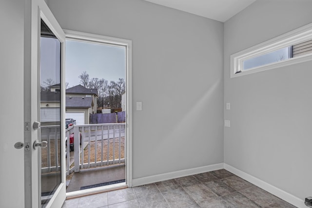 view of doorway to outside