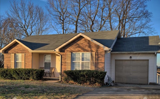 ranch-style house with a garage