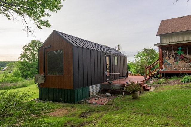 view of outdoor structure featuring a cooling unit
