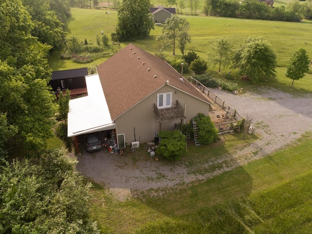 view from above of property