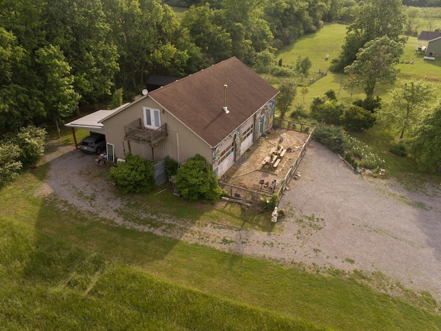 view of subject property