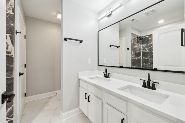 bathroom featuring vanity