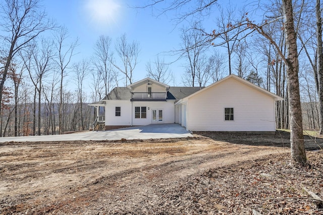 view of front of house with a patio