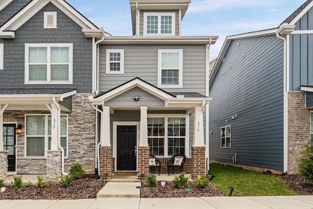 view of craftsman inspired home