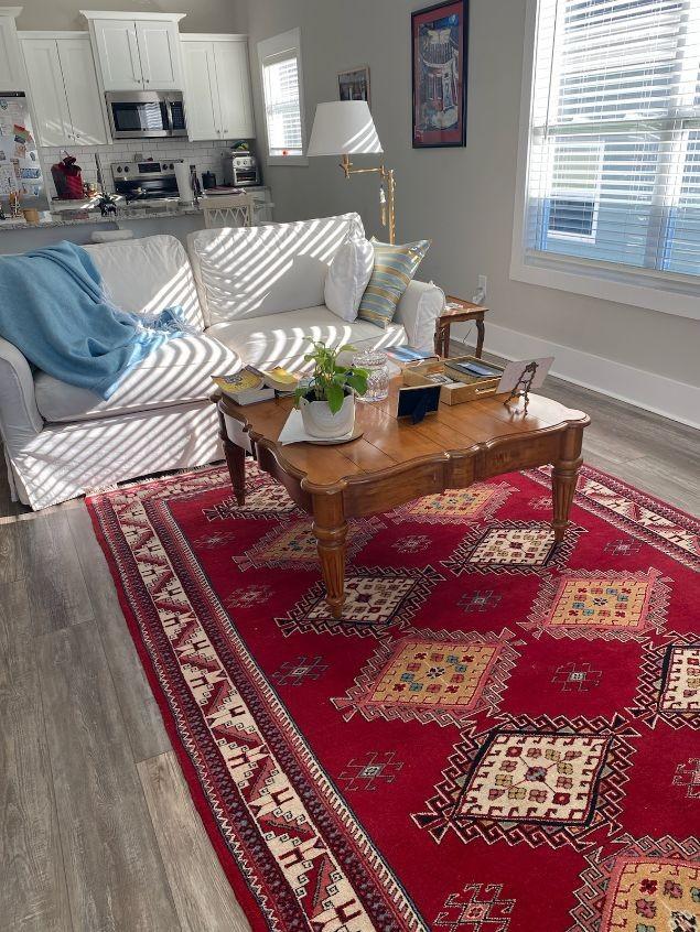 living room featuring hardwood / wood-style floors