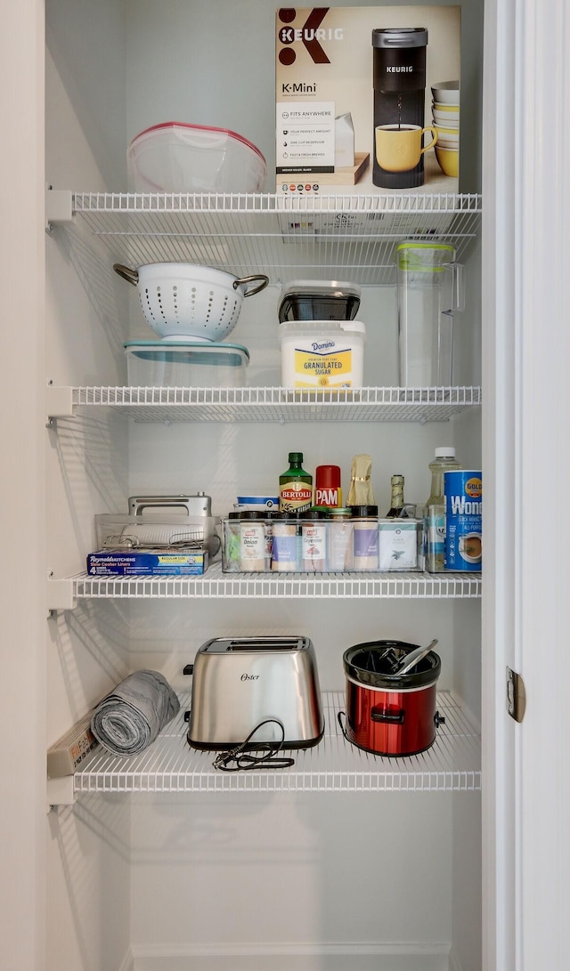 view of pantry