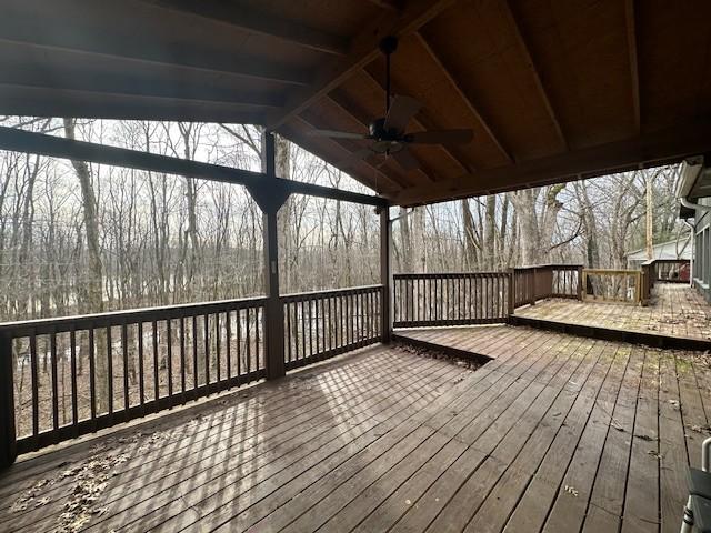 275 Patricia Cir, Indian Mound, TN 37079 - deck with ceiling fan