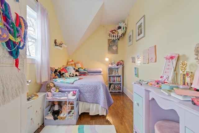 bedroom featuring wood-type flooring