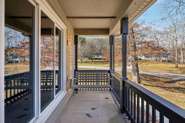 view of balcony