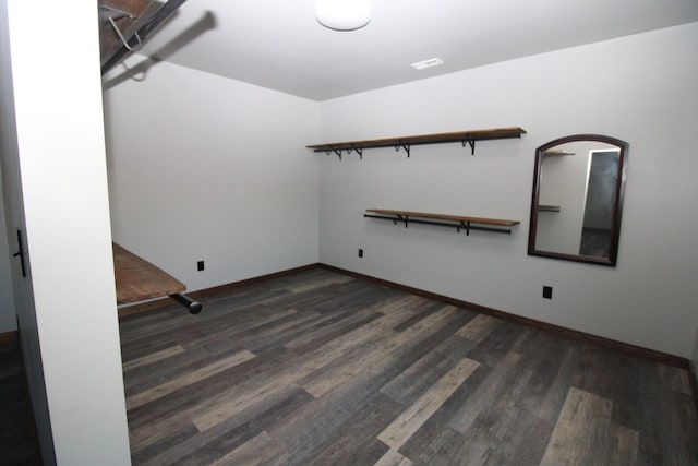 interior space featuring dark hardwood / wood-style floors