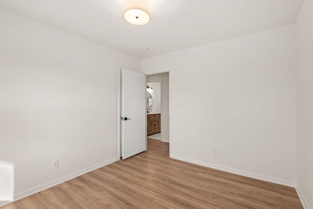 empty room featuring light hardwood / wood-style floors