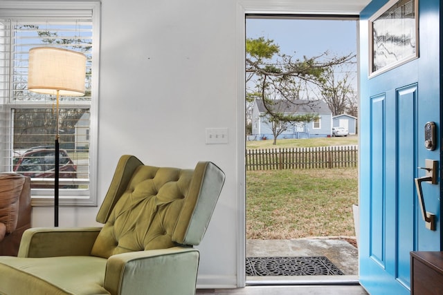 entryway featuring a healthy amount of sunlight