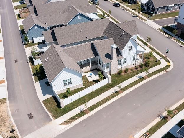 aerial view featuring a residential view