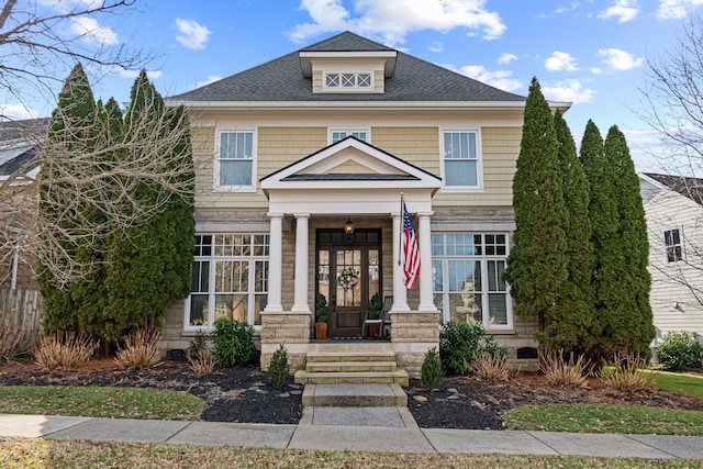 view of front of home