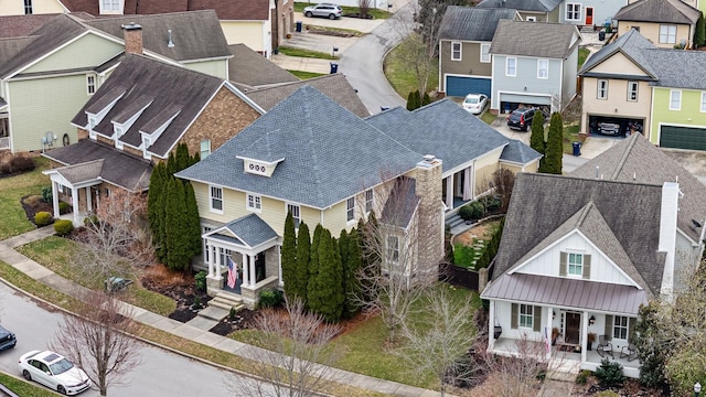 birds eye view of property