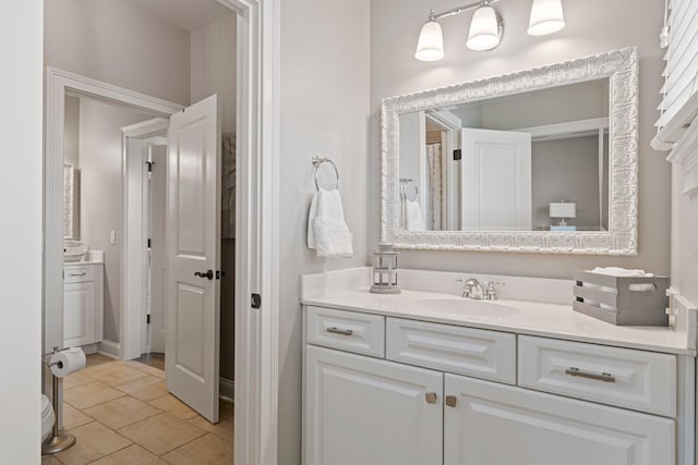 bathroom featuring vanity