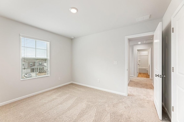 view of carpeted empty room