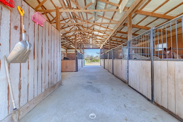 view of horse barn