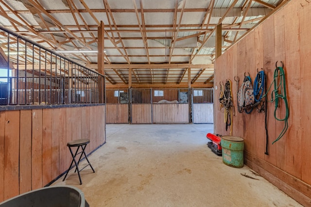 view of horse barn