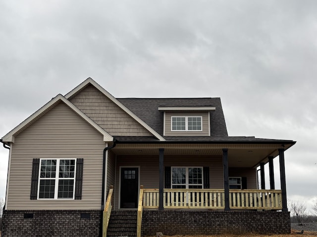 view of front of house with a porch