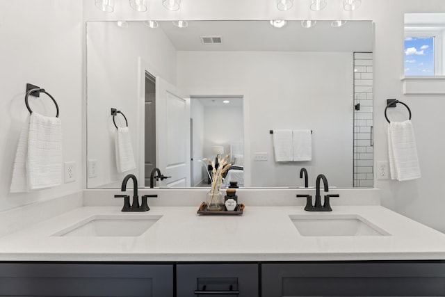 bathroom with vanity