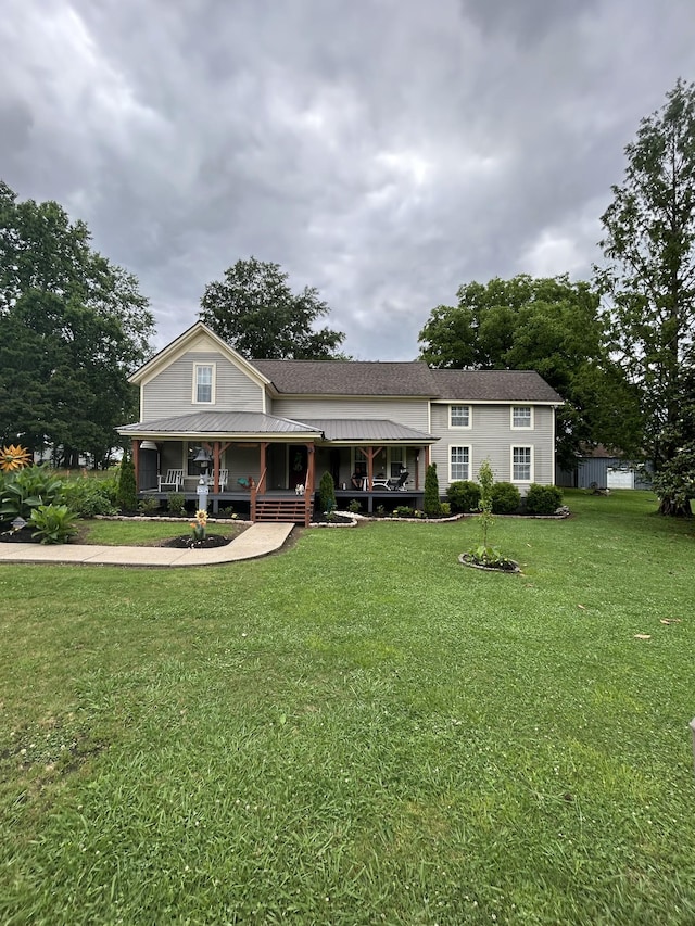 479 Elora Rd, Elora, TN 37328 - view of front facade featuring a porch and a front yard