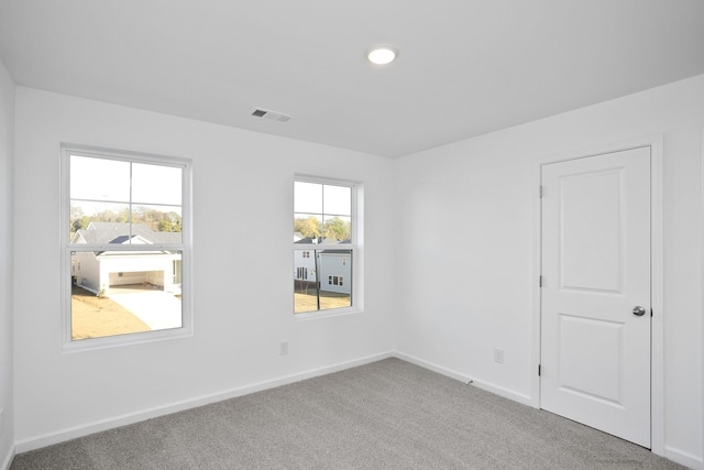 view of carpeted empty room