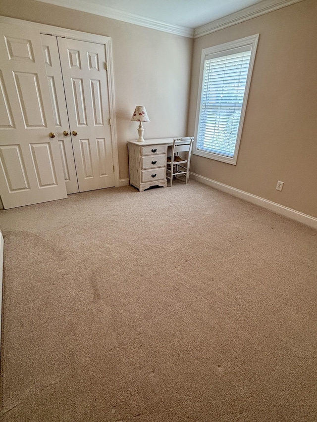 1532 Bunbury Dr, Thompsons Station, TN 37179 - carpeted bedroom with crown molding and a closet