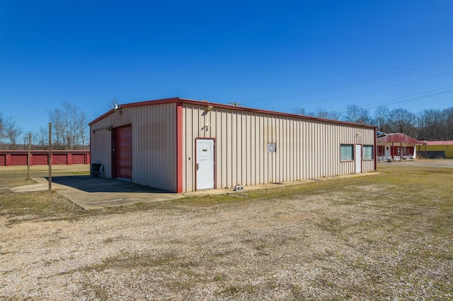 view of outbuilding with an outdoor structure