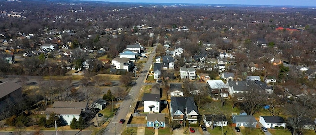 bird's eye view featuring a residential view