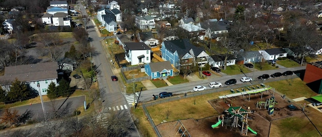 bird's eye view featuring a residential view