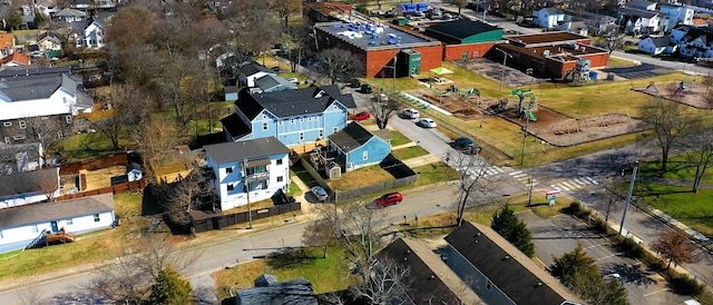 drone / aerial view with a residential view