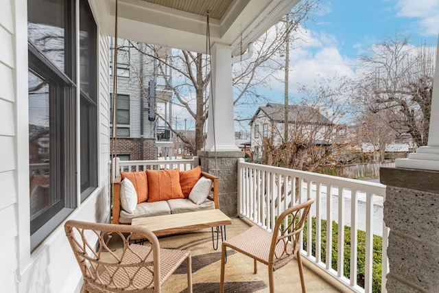 view of balcony