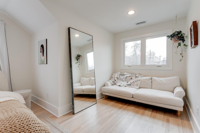 interior space with light wood-type flooring