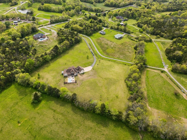 8760 Rocky Fork Rd, Smyrna, TN 37167 - drone / aerial view with a rural view