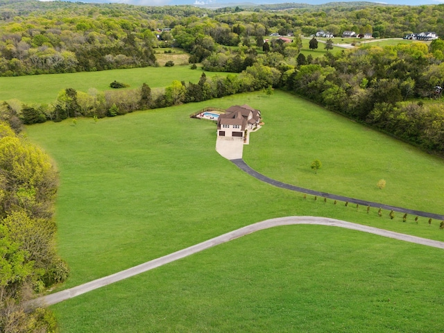 8760 Rocky Fork Rd, Smyrna, TN 37167 - birds eye view of property with a rural view