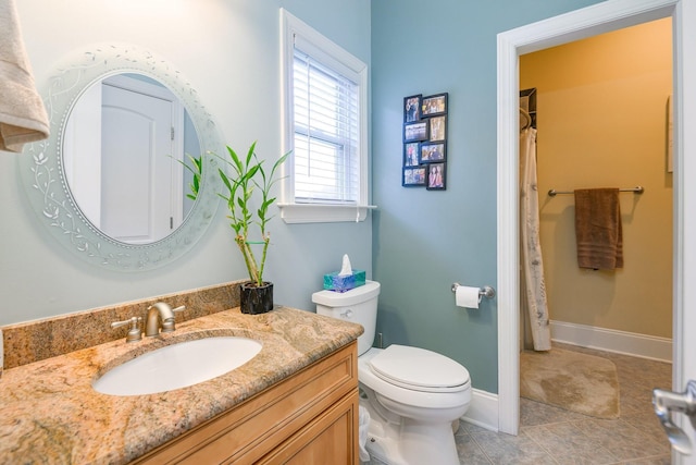 1416 Station Four Ln, Old Hickory, TN 37138 - bathroom featuring tile patterned floors, vanity, and toilet