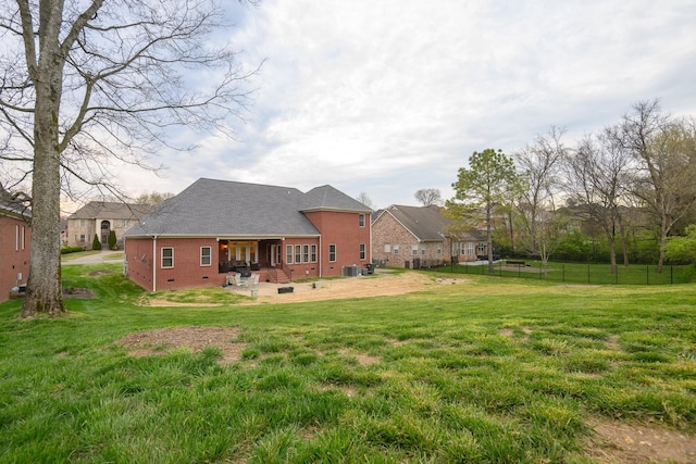 1416 Station Four Ln, Old Hickory, TN 37138 - rear view of property featuring a patio area and a lawn