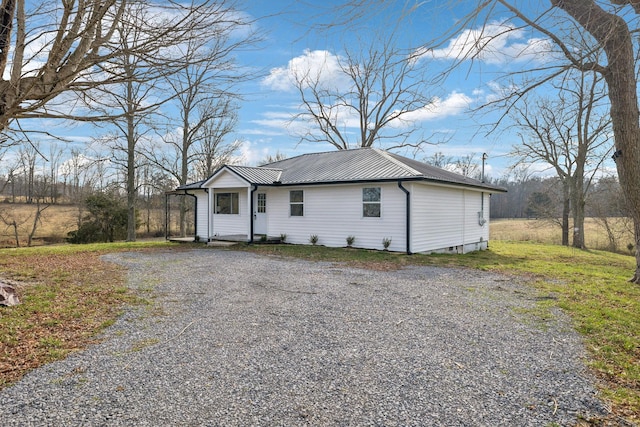 view of front of home